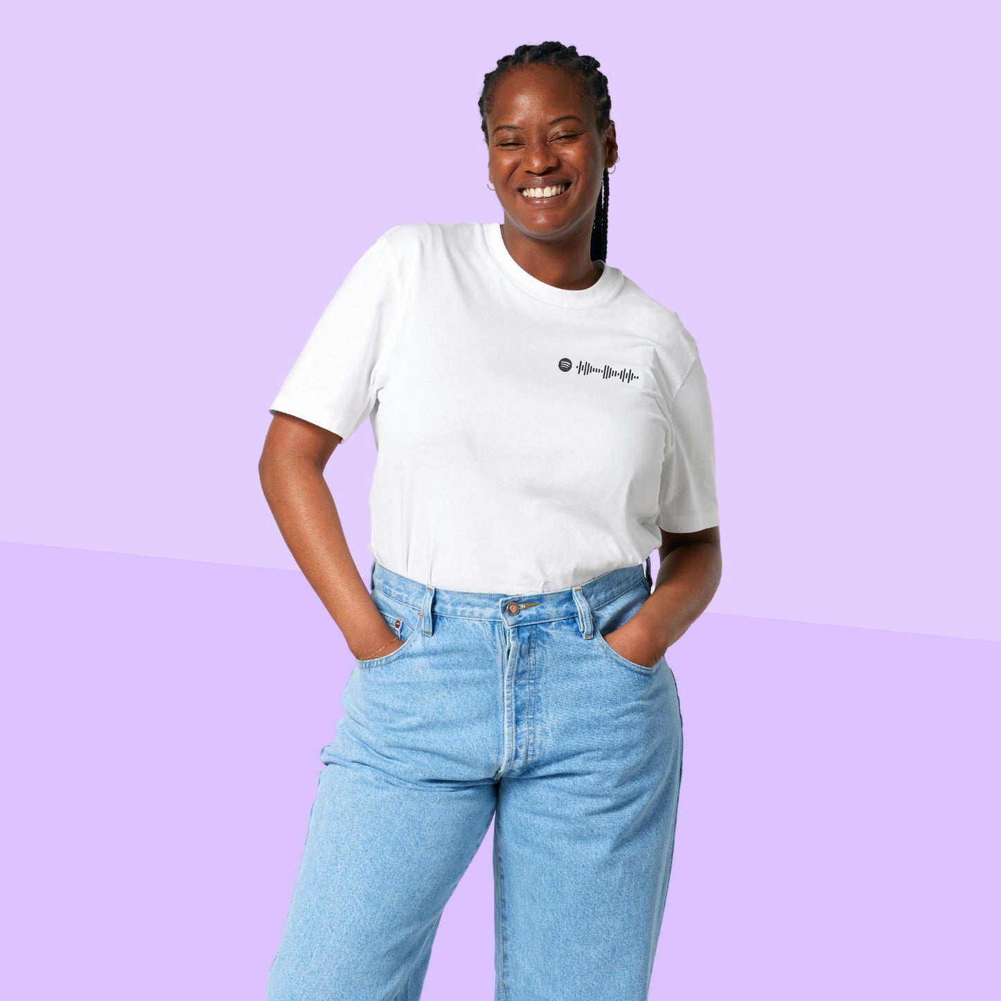 SPOTIFY CODE Unisex T-Shirt aus Bio-Baumwolle