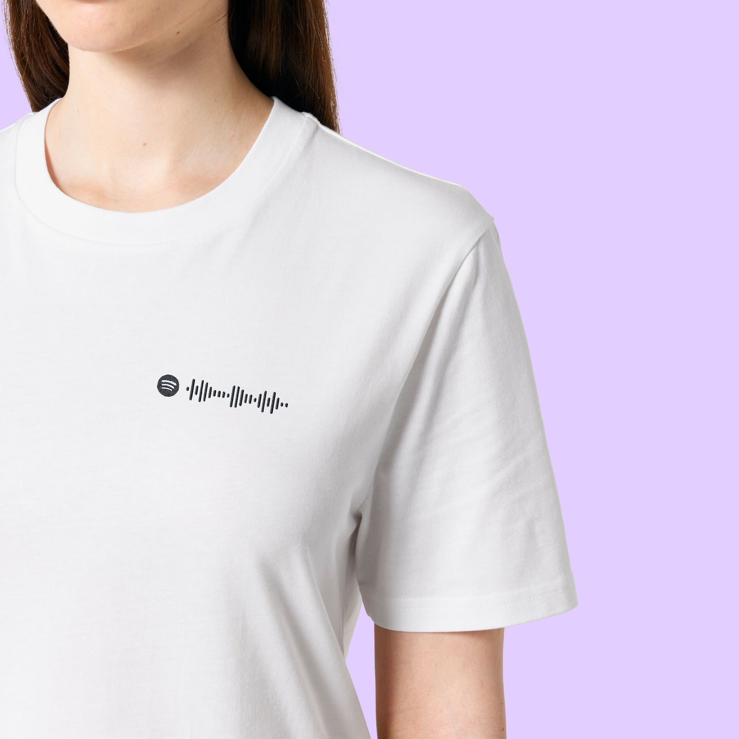 SPOTIFY CODE Unisex T-Shirt aus Bio-Baumwolle