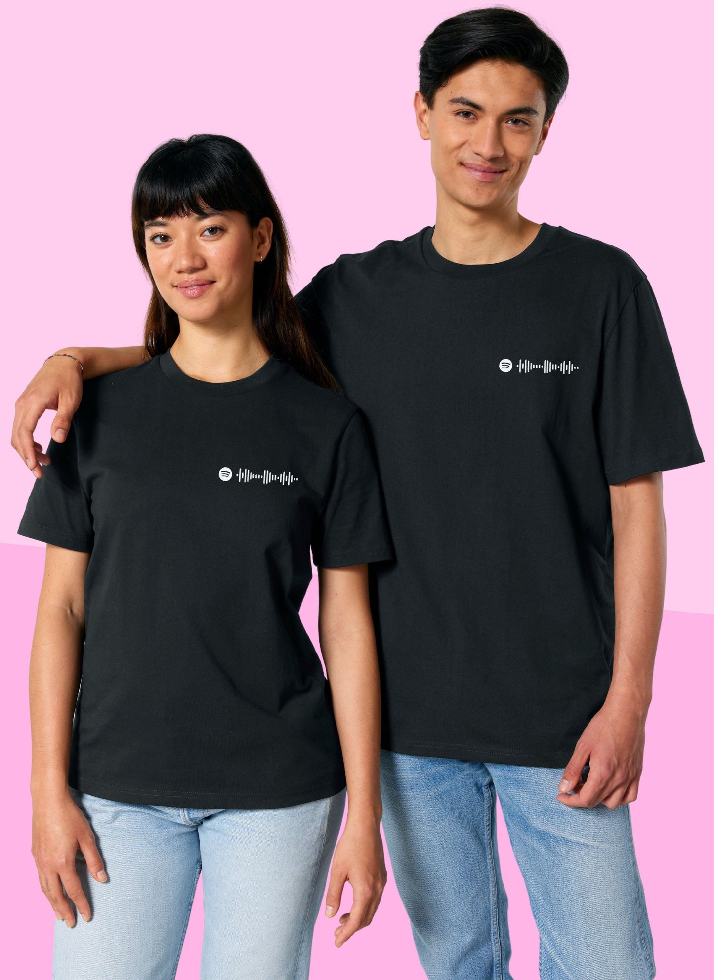SPOTIFY CODE Unisex T-Shirt aus Bio-Baumwolle