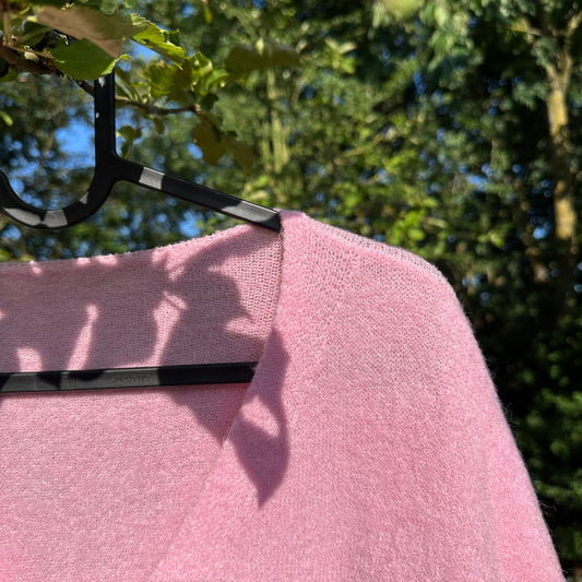 Strickweste "Mia" Rosa | Einheitsgröße 36-42 | Baby Alpaka Mix