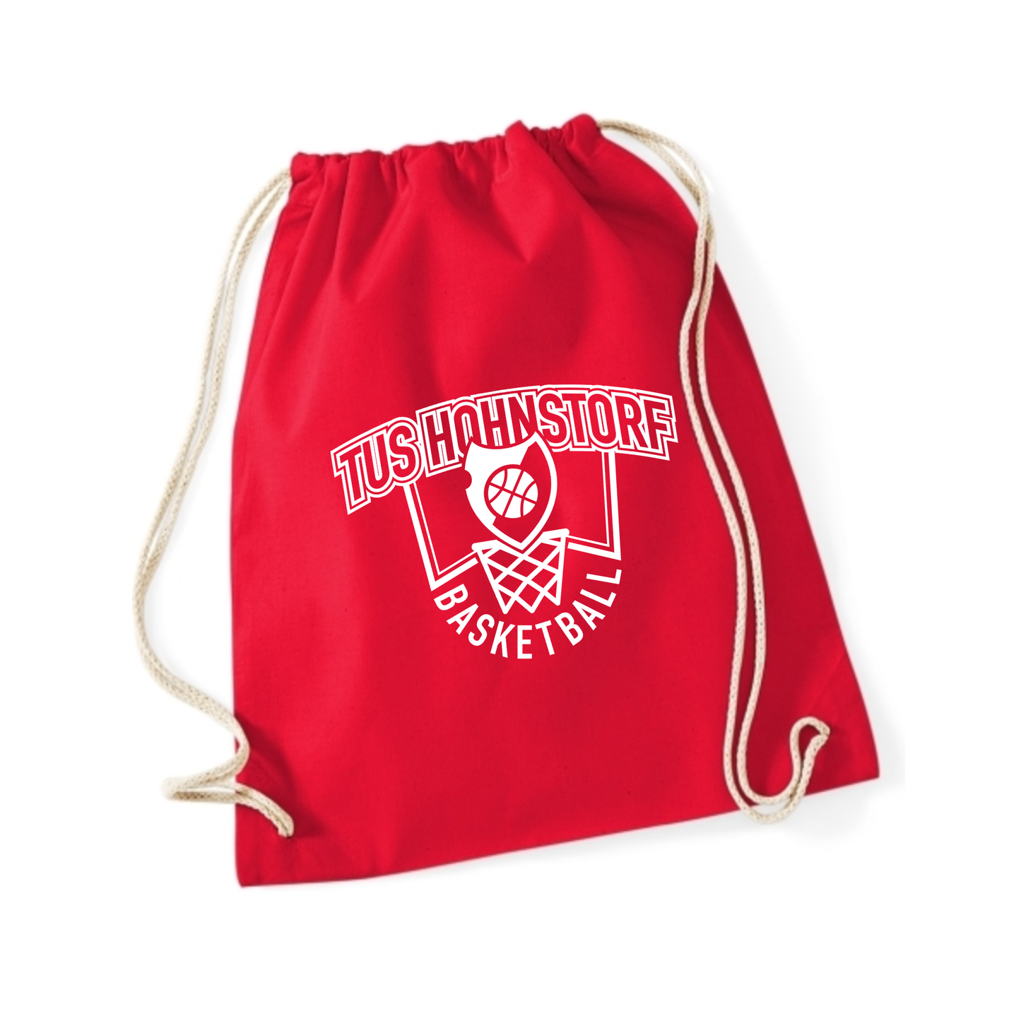 Turnbeutel mit mit gedrucktem Logo