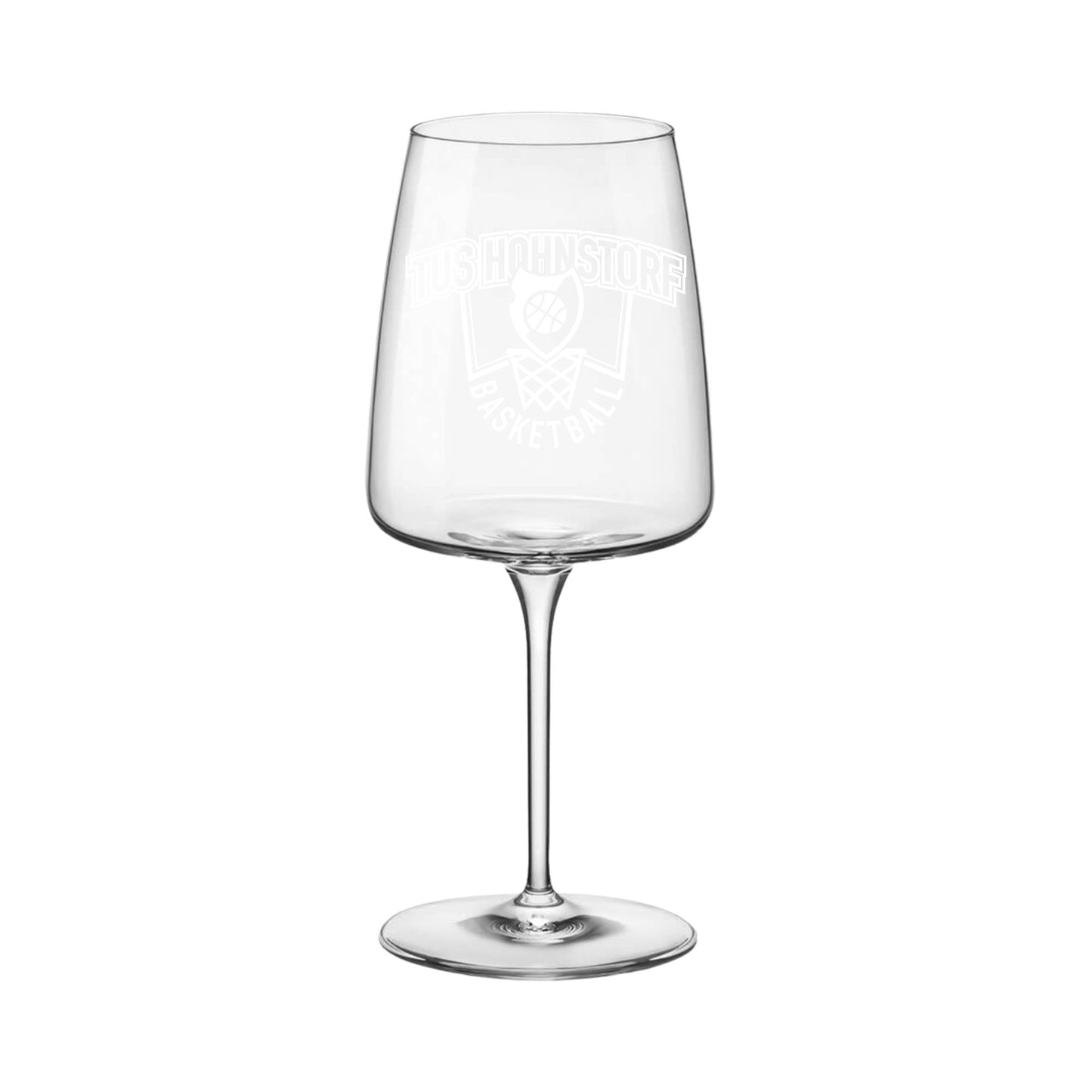 Weinglas mit gedrucktem Logo