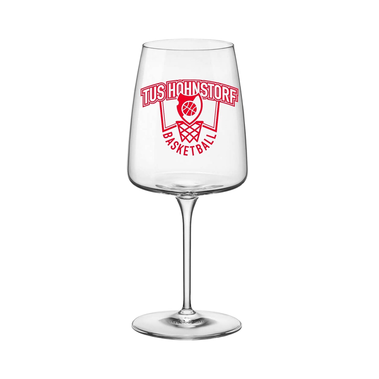 Weinglas mit gedrucktem Logo