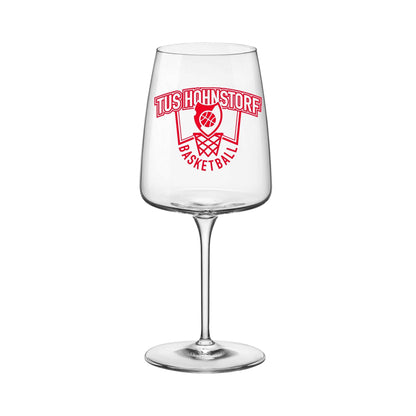 Weinglas mit gedrucktem Logo