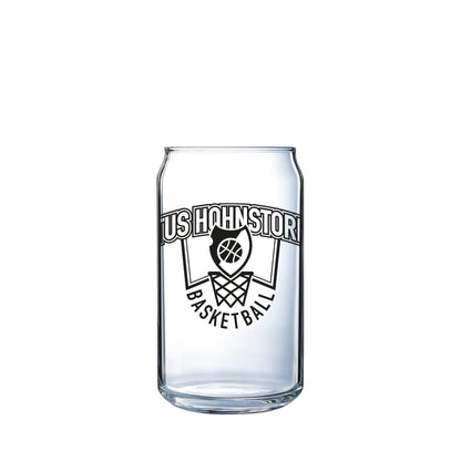 Can Glas mit gedrucktem Logo