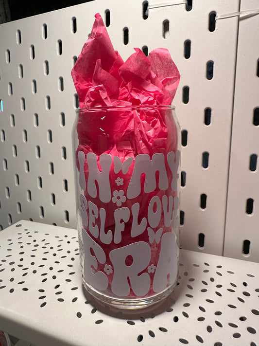 Can Glas mit Druck „In my selflove era“