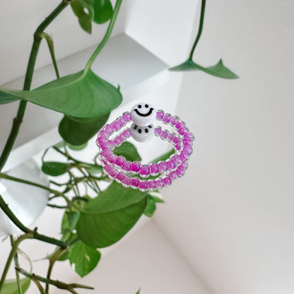 Perlenring "Riley" aus bunten Glasperlen