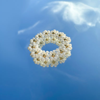 Blumenring "Lilly" aus bunten Glasperlen