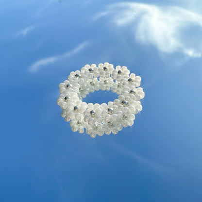 Blumenring "Lilly" aus bunten Glasperlen