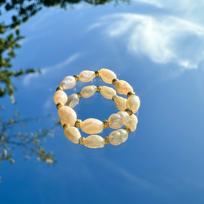 Perlenring "Luna" aus Süßwasserperlen