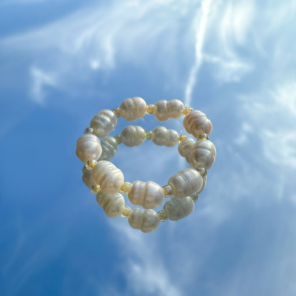 Perlenring "Luna" aus Süßwasserperlen