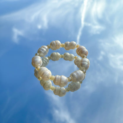 Perlenring "Luna" aus Süßwasserperlen