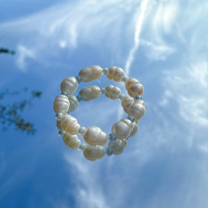 Perlenring "Luna" aus Süßwasserperlen