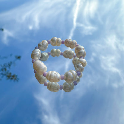 Perlenring "Luna" aus Süßwasserperlen