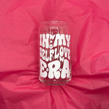 Can Glas mit Druck „In My Selflove Era“